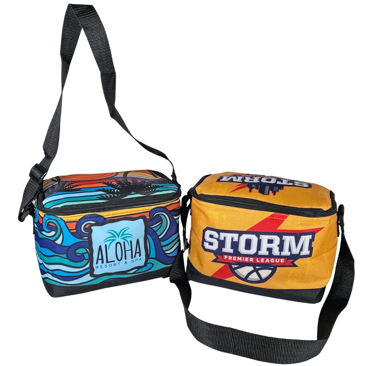 Full Color 6 Can Cooler with Reinforced Bottom 1