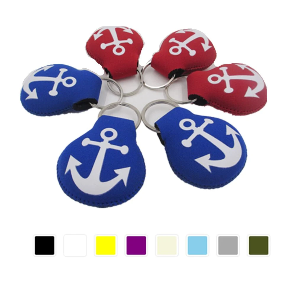 Neoprene Round Floating Key Ring Holder 1