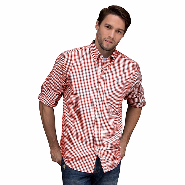 Easy-Care Gingham Check Shirt