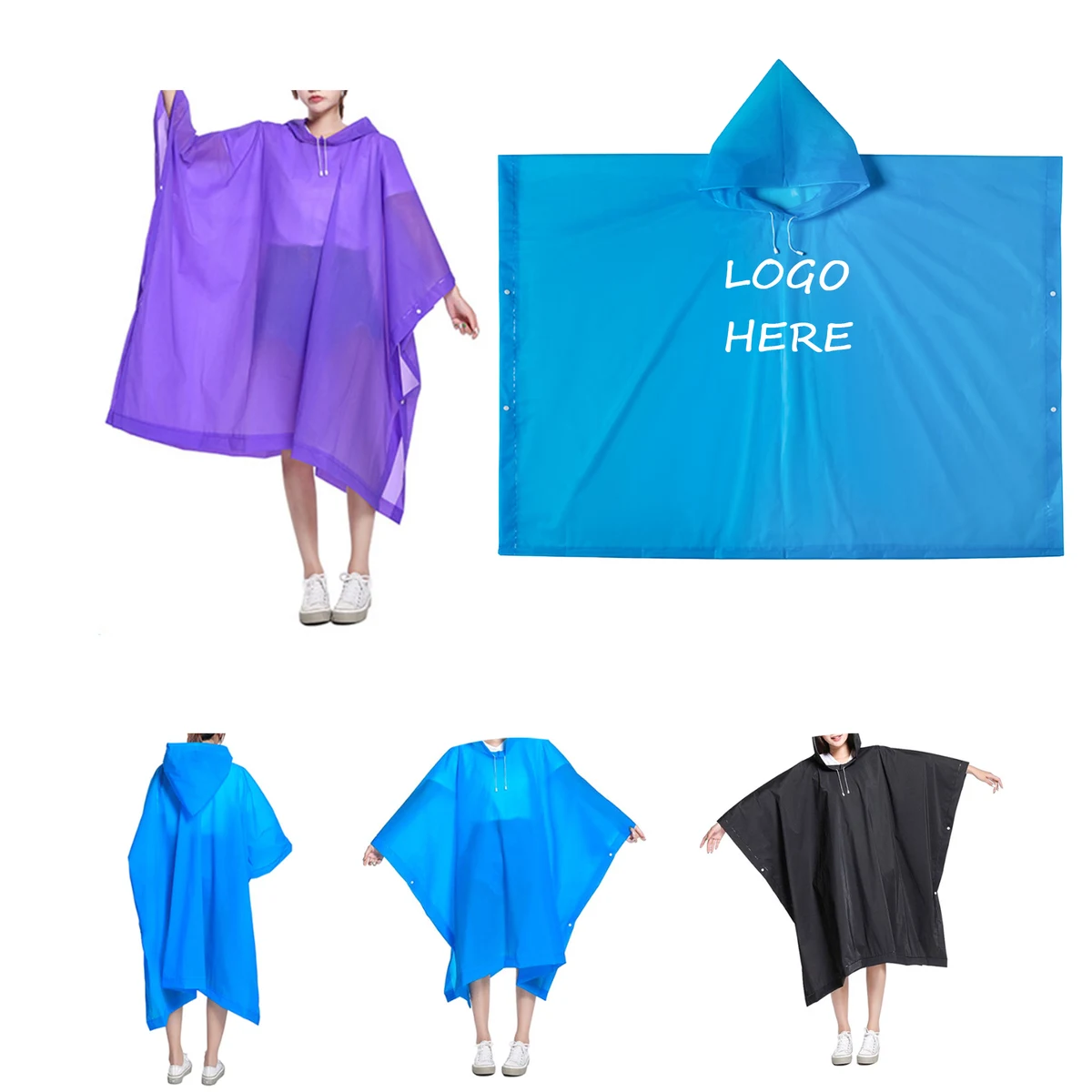 Eva Adult Poncho Raincoat 1