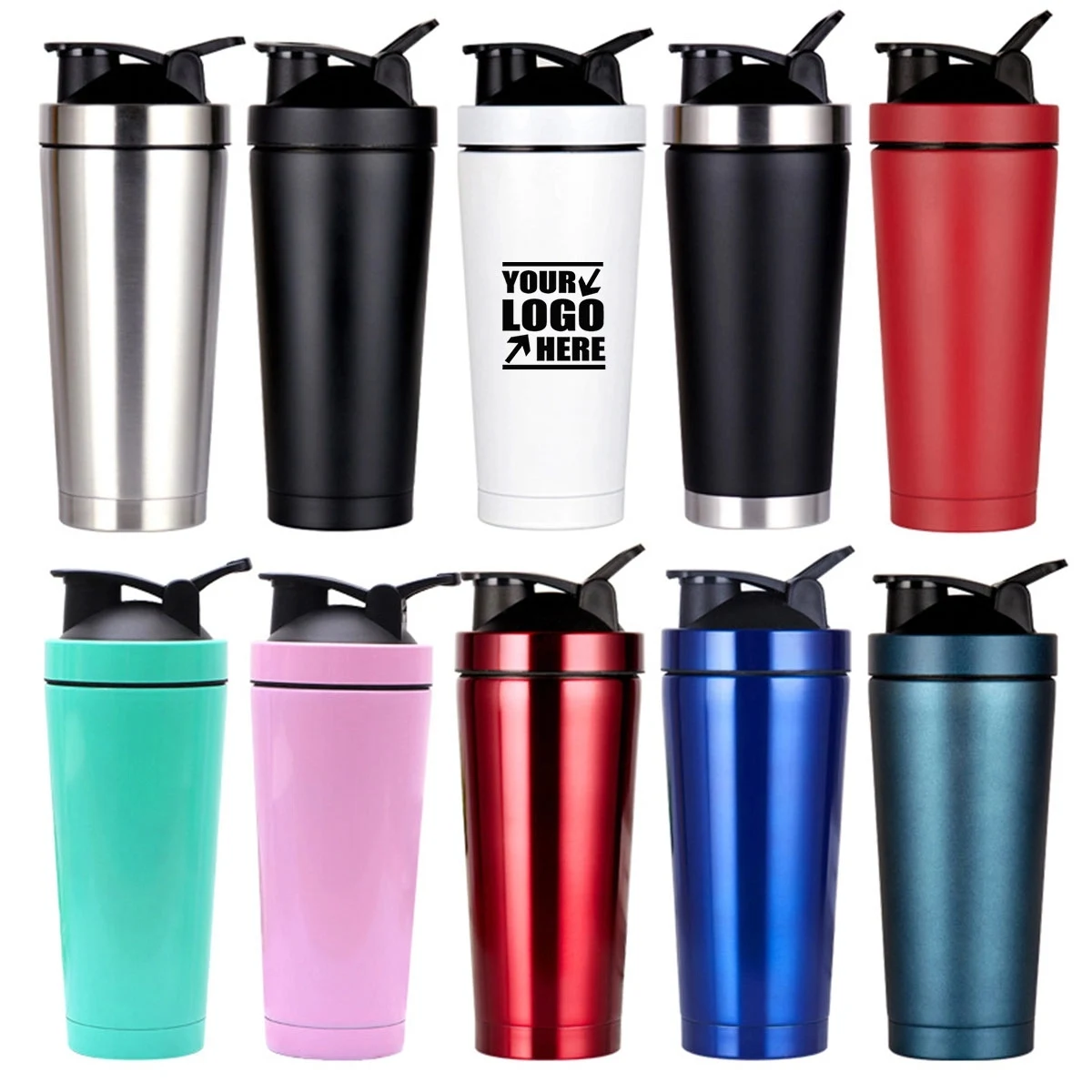 Stainless Steel Shaker Bottle With Blenders 25Oz 1