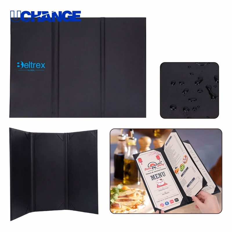 PU Leather Price List Binder for Dining