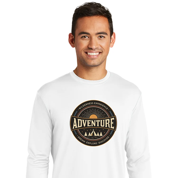 Spot Sub on Men's Long Sleeve Athletic Tee 1