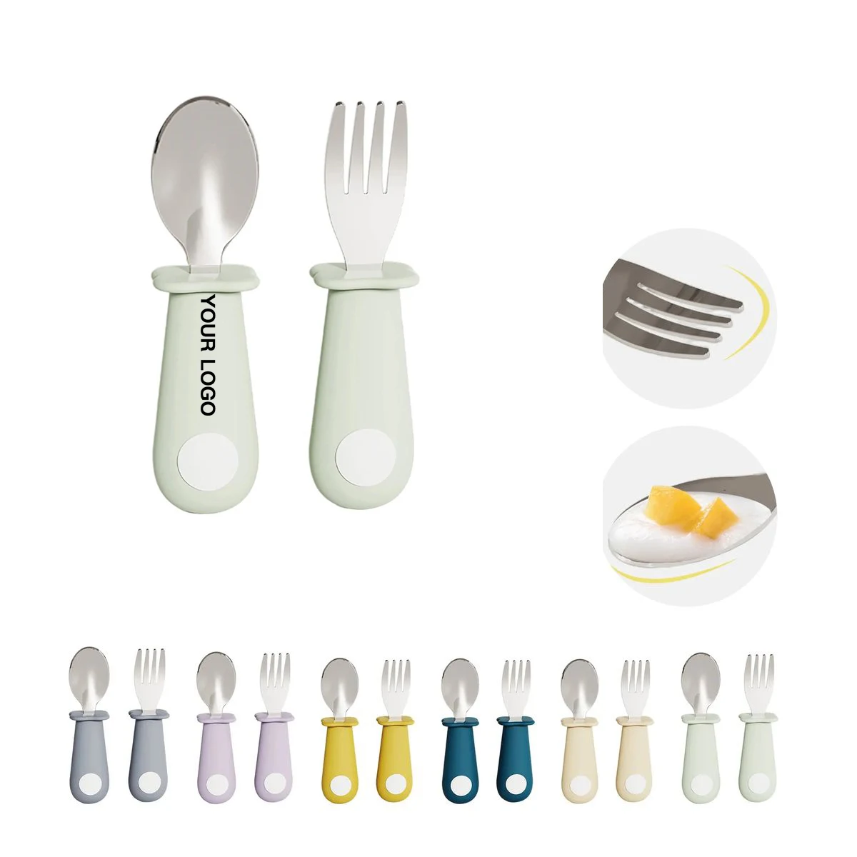 Early Stage Feeding Set with Baby Safe Utensils 1