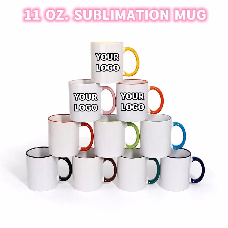 Two-Tone Coffee Mug 11 oz Ceramic Sublimated Cups
