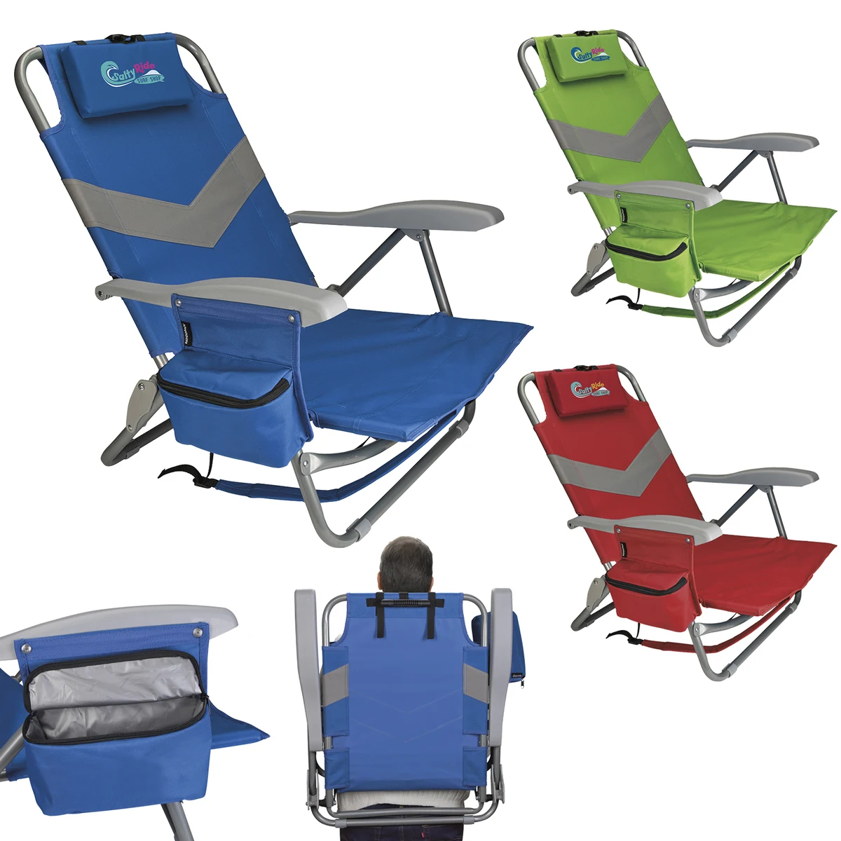 Koozie® Clearwater Beach Backpack Chair 1