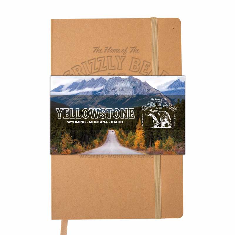 Stone Soft Bound Journal w/ Graphic Wrap