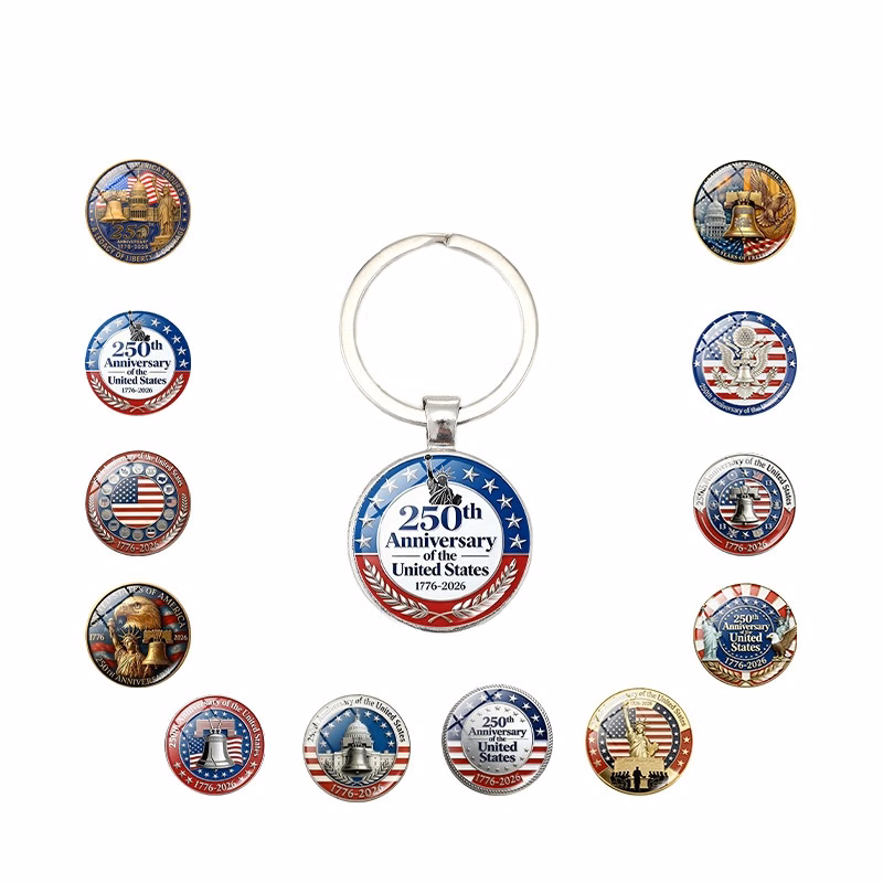 USA 250th Anniversary Keychain