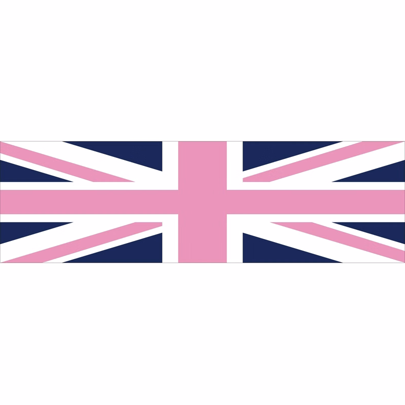 England Blue Window Decals 3" x 10"