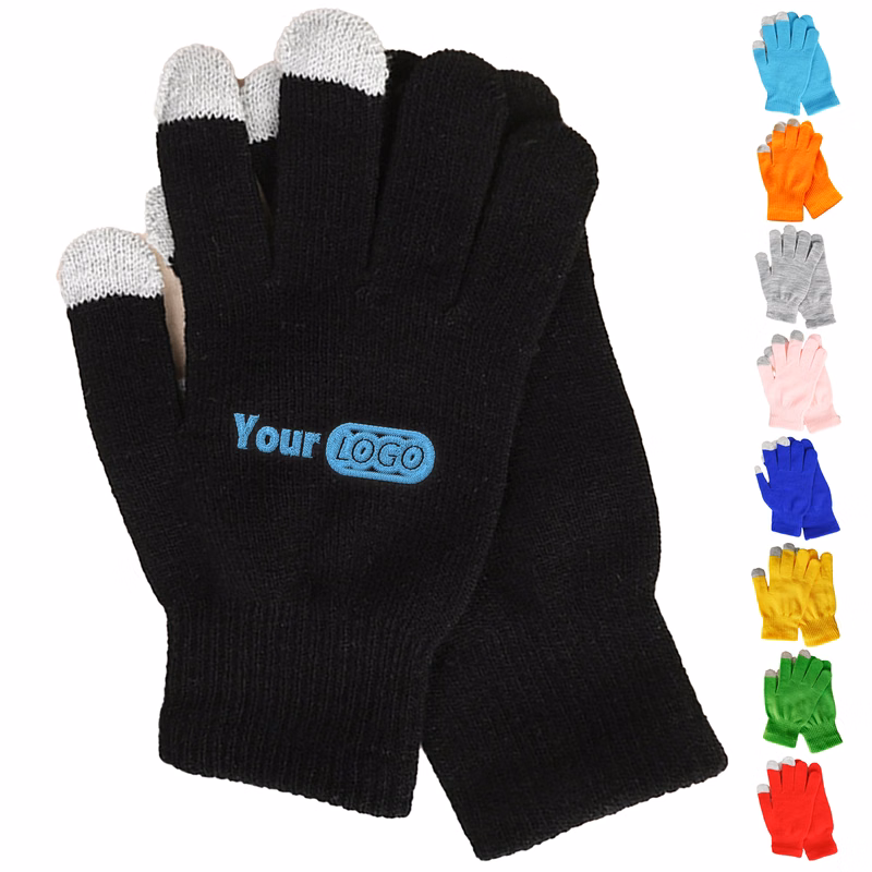 Acrylic Knitted Touch Screen Warm Gloves