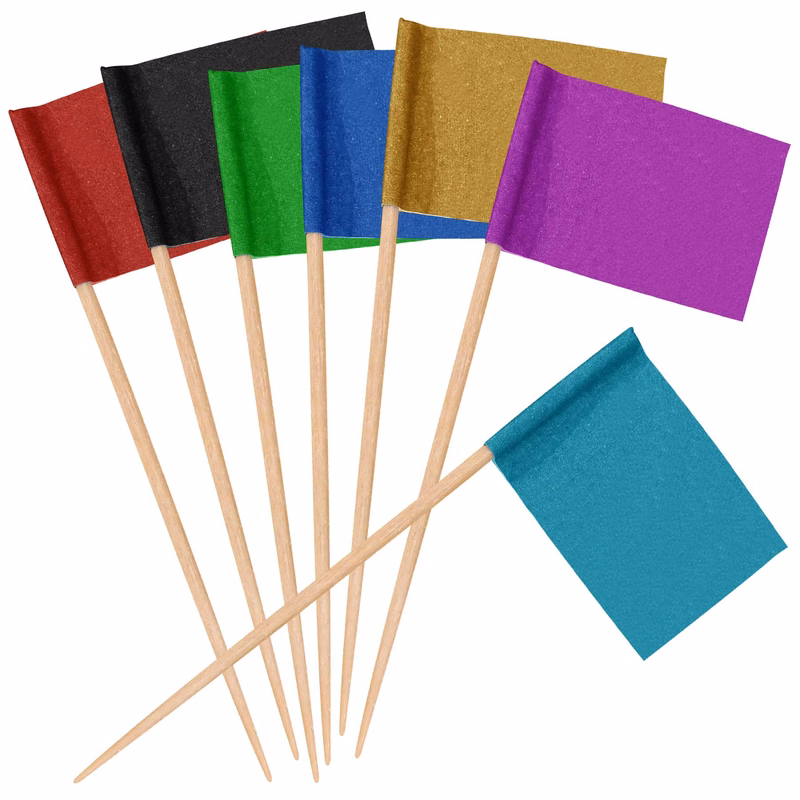 Fruit Salad Bamboo Toothpick Flags