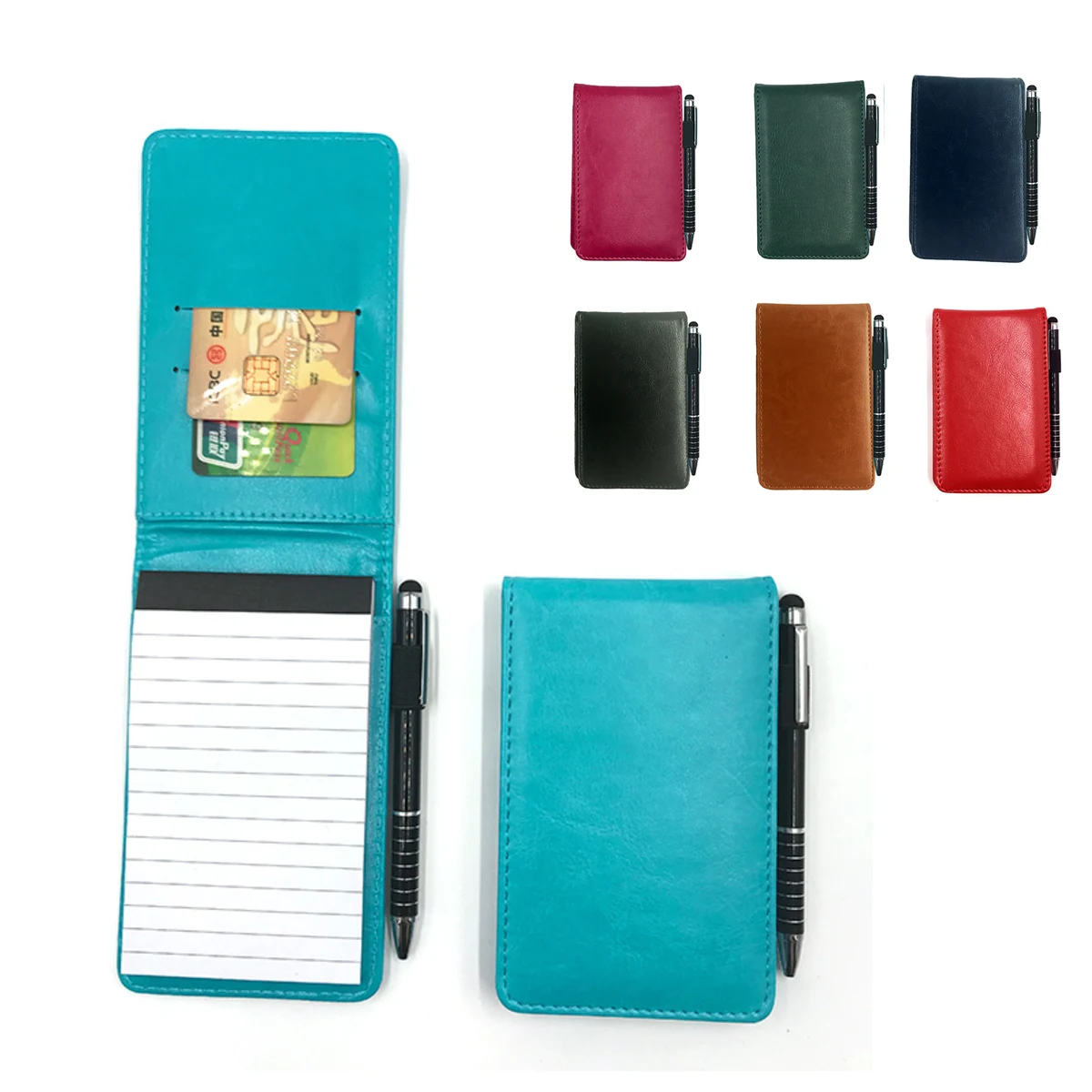 PU Pocket Notepad and Metal Ballpoint Pen 1