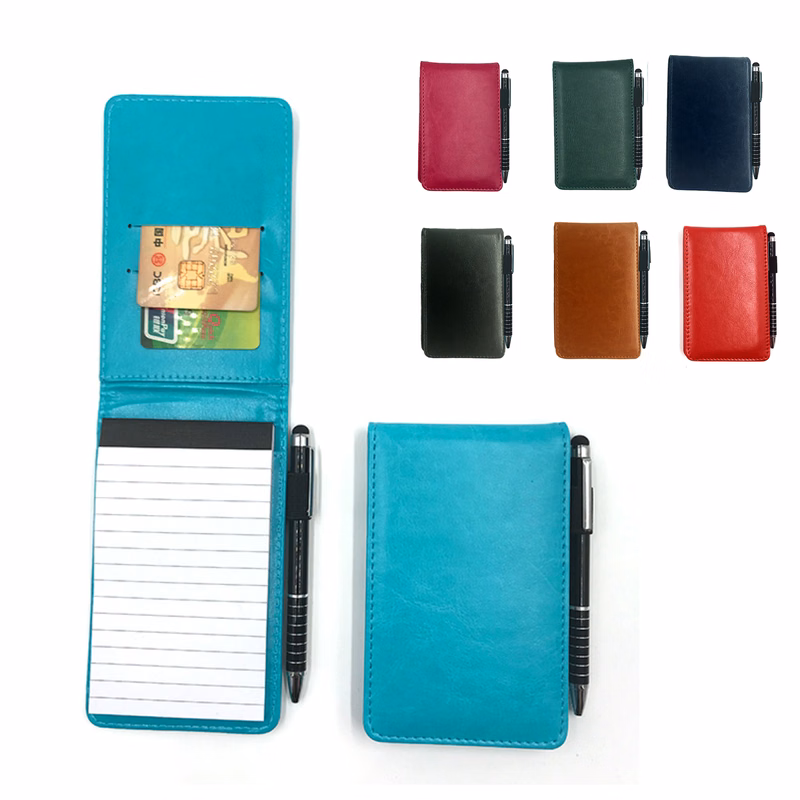 PU Pocket Notepad  and Metal Ballpoint Pen