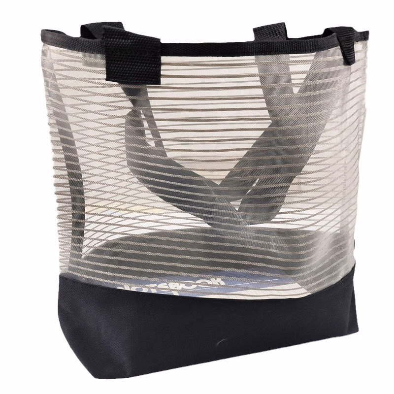 Large Mesh Beach Tote - Durable Reusable Grocery Bag
