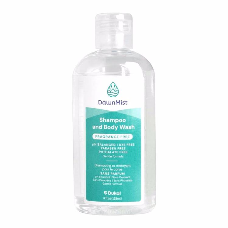 DawnMist Shampoo and Body Wash Fragrance Free - 4 oz