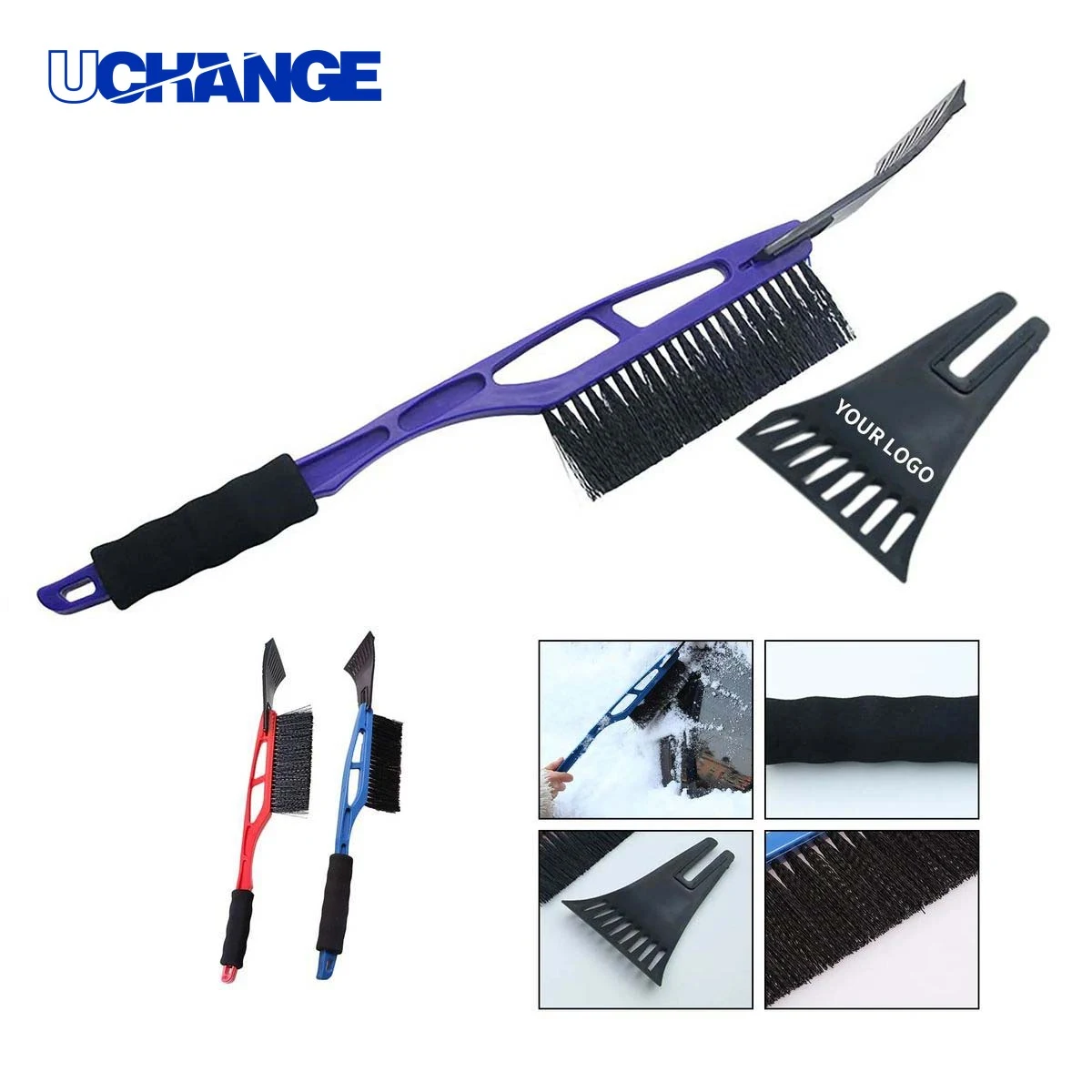 Windshield Ice Scraper Tool with Snow Removal Brush 1