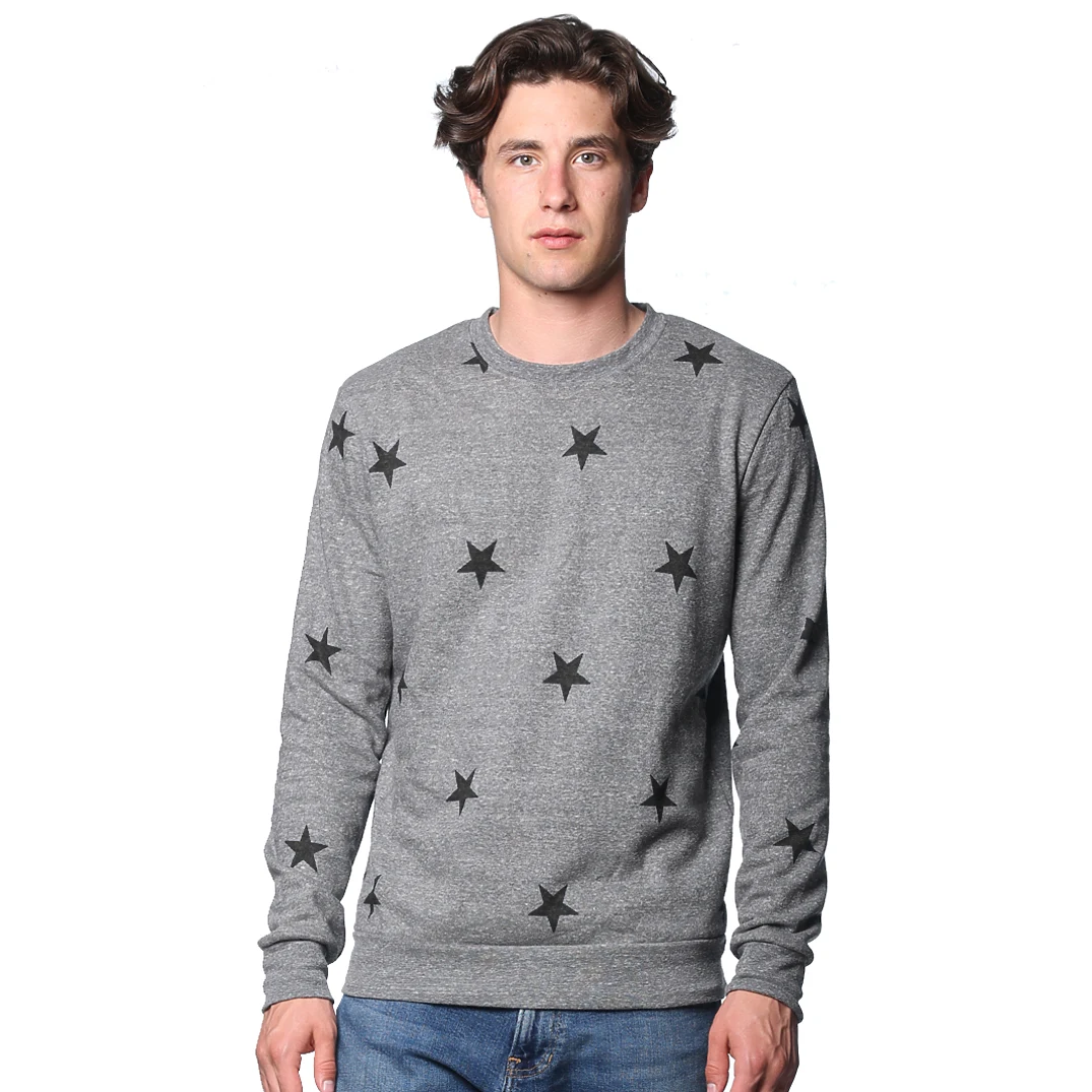 Unisex Triblend Crew Star Sweatshirt, custom hoodie or sweatshirt with logo imprint 1