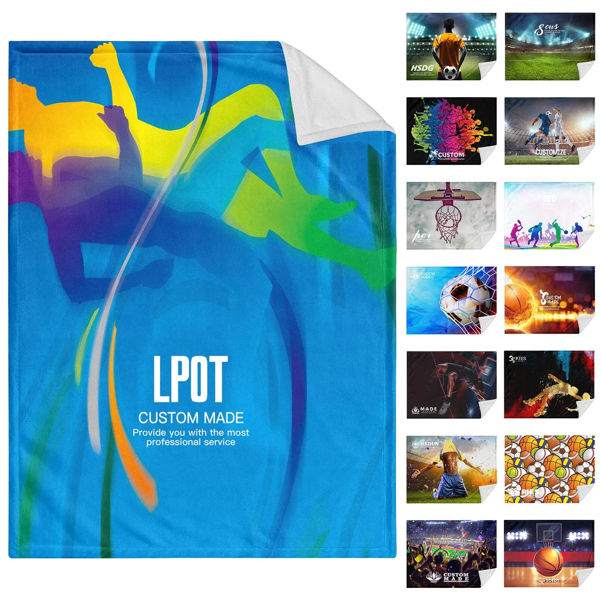 Sublimated Serged Hem 250GSM Microfiber Rally Towel 1