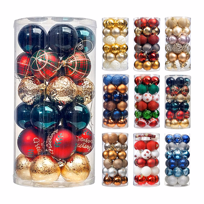 Christmas Tree 6cm 30pcs Colored Decorative Balls