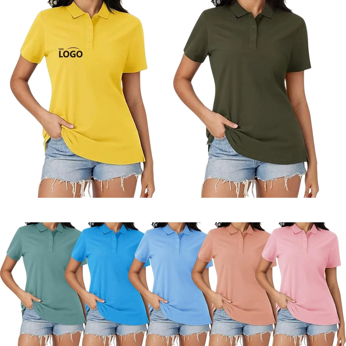 Women's Casual Golf Polo Shirt 1