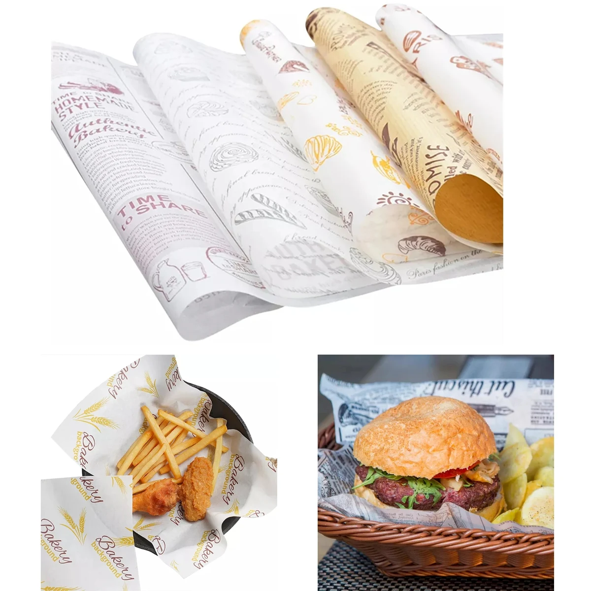 Grease Resistant Food Grade Wax Paper 1
