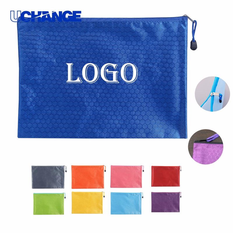 A4 Canvas Zipper File Bag