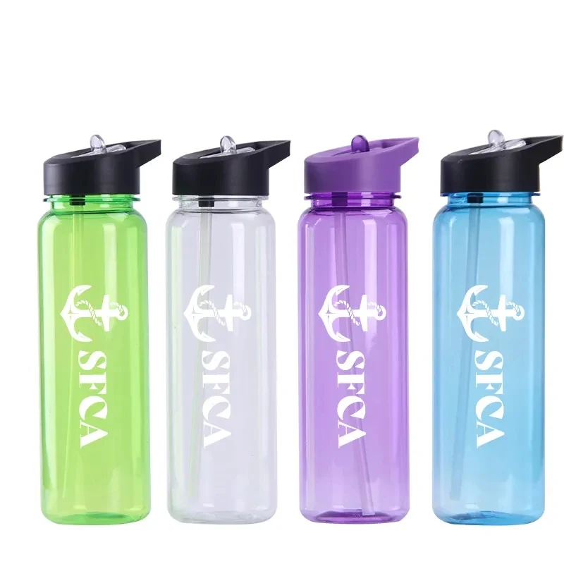 25 Oz. Outdoor sports water bottle with Lids and Straws 1
