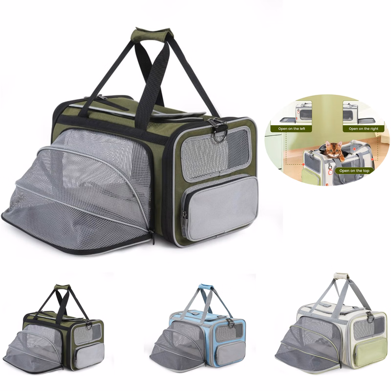 Soft Sided Collapsible Pet Travel Carrier