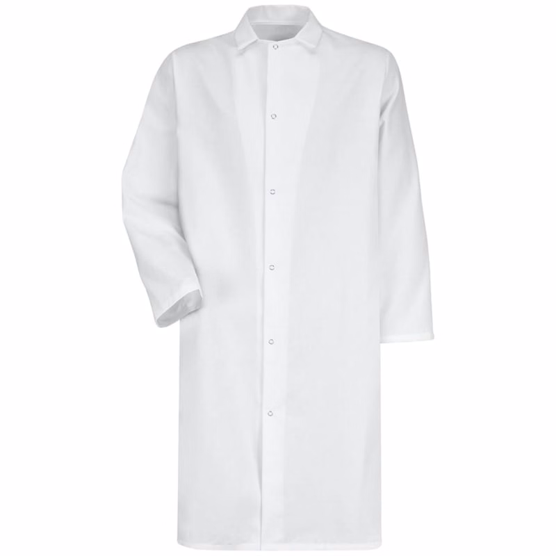 Red Kap Unisex Gripper - Front Butcher Frock - No Pockets - 4006