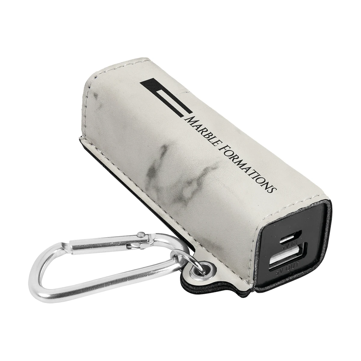 Marble Leatherette 2200mAh Power Bank w/USB Cord 1