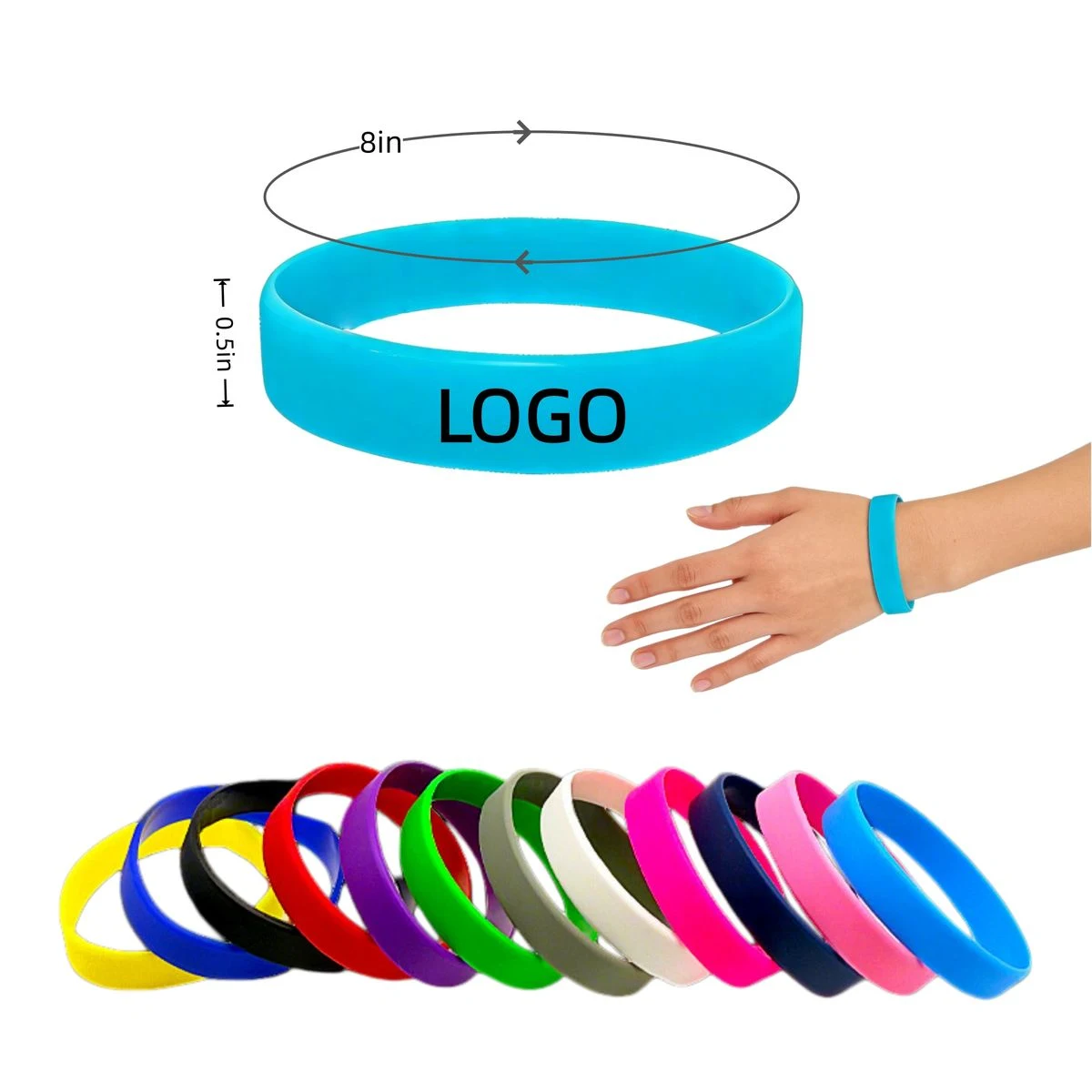 Customizable Silicone Wristbands 1