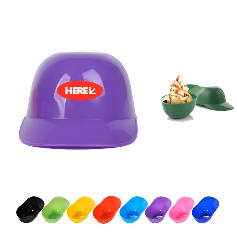 Plastic Cute Baseball Hat Ice Cream Bowl