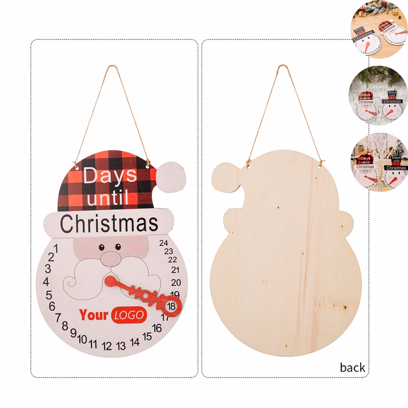 Custom Logo Xmas Countdown Sign