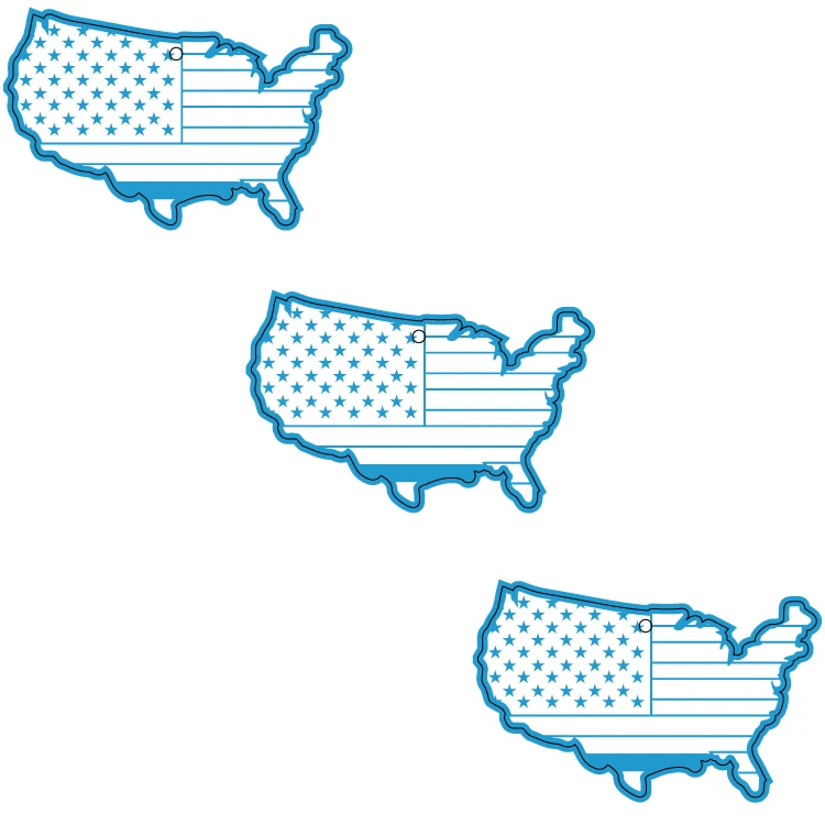 USA Shape Custom Air Fresheners - Top 10 Scents 1