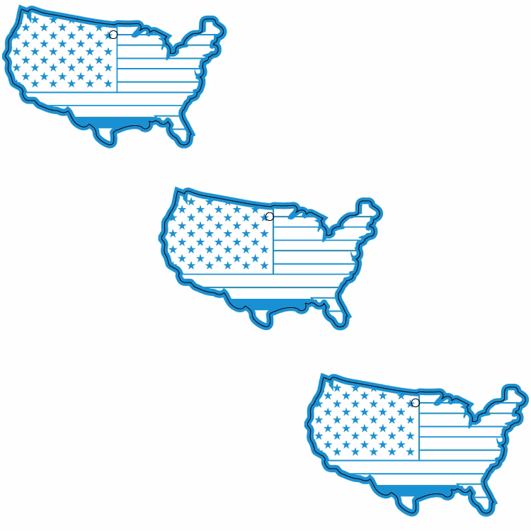 USA Shape Custom Air Fresheners - Top 10 Scents