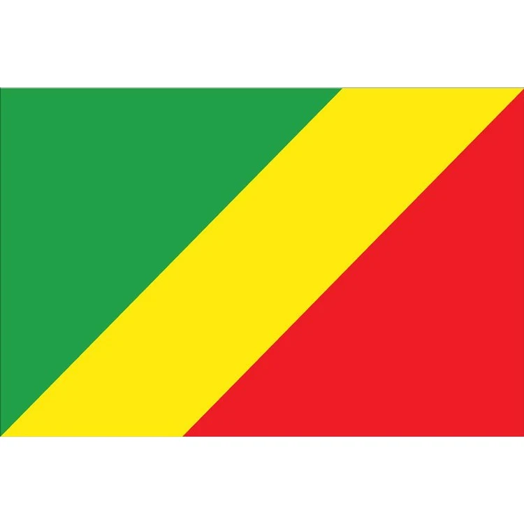 Congo Flag - 3' x 5' - Nylon 1