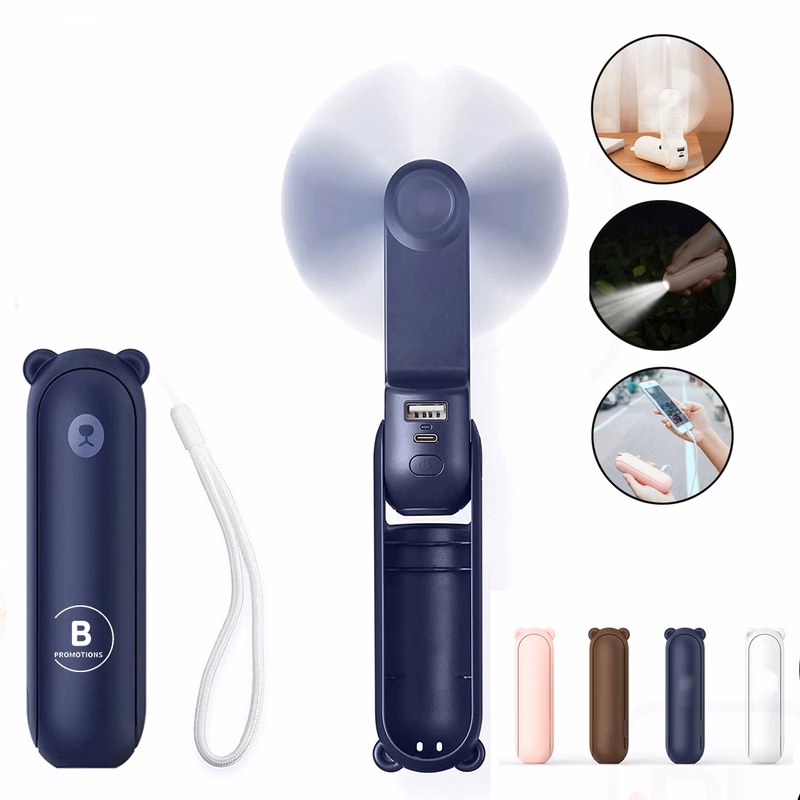 Portable Handheld Mini Fan With Power Bank