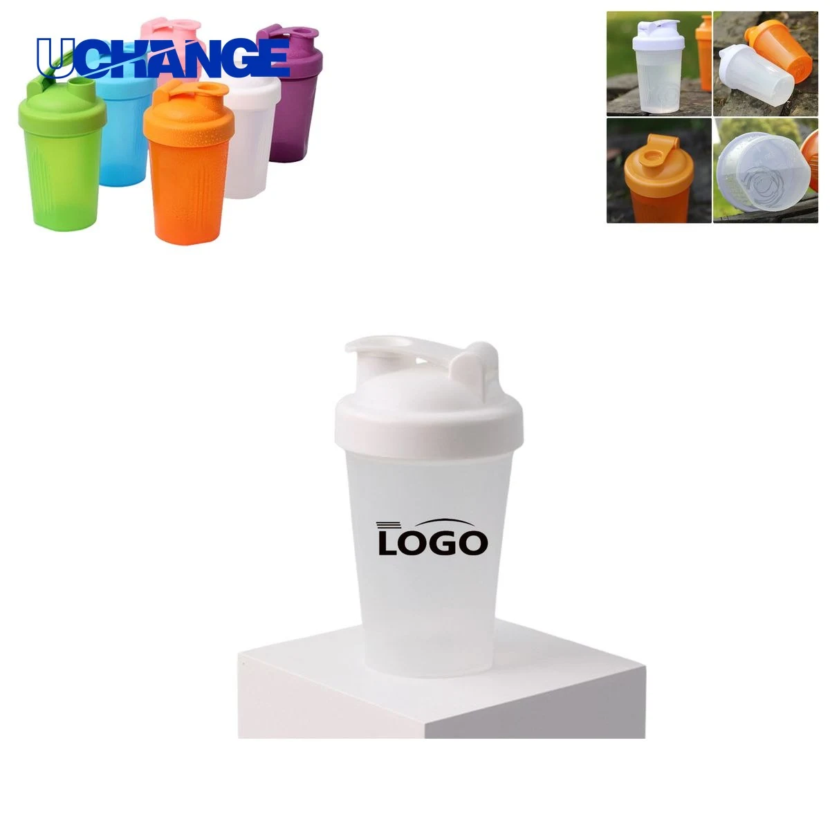 14oz Gym Protein Shaker Cup with Ball 1