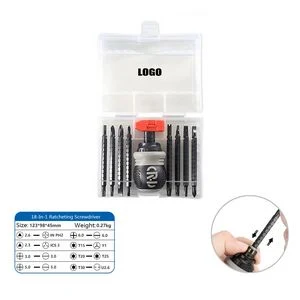 18-in-1 Multifunction Ratcheting Screwdriver Set with Ergonomic Grip 1