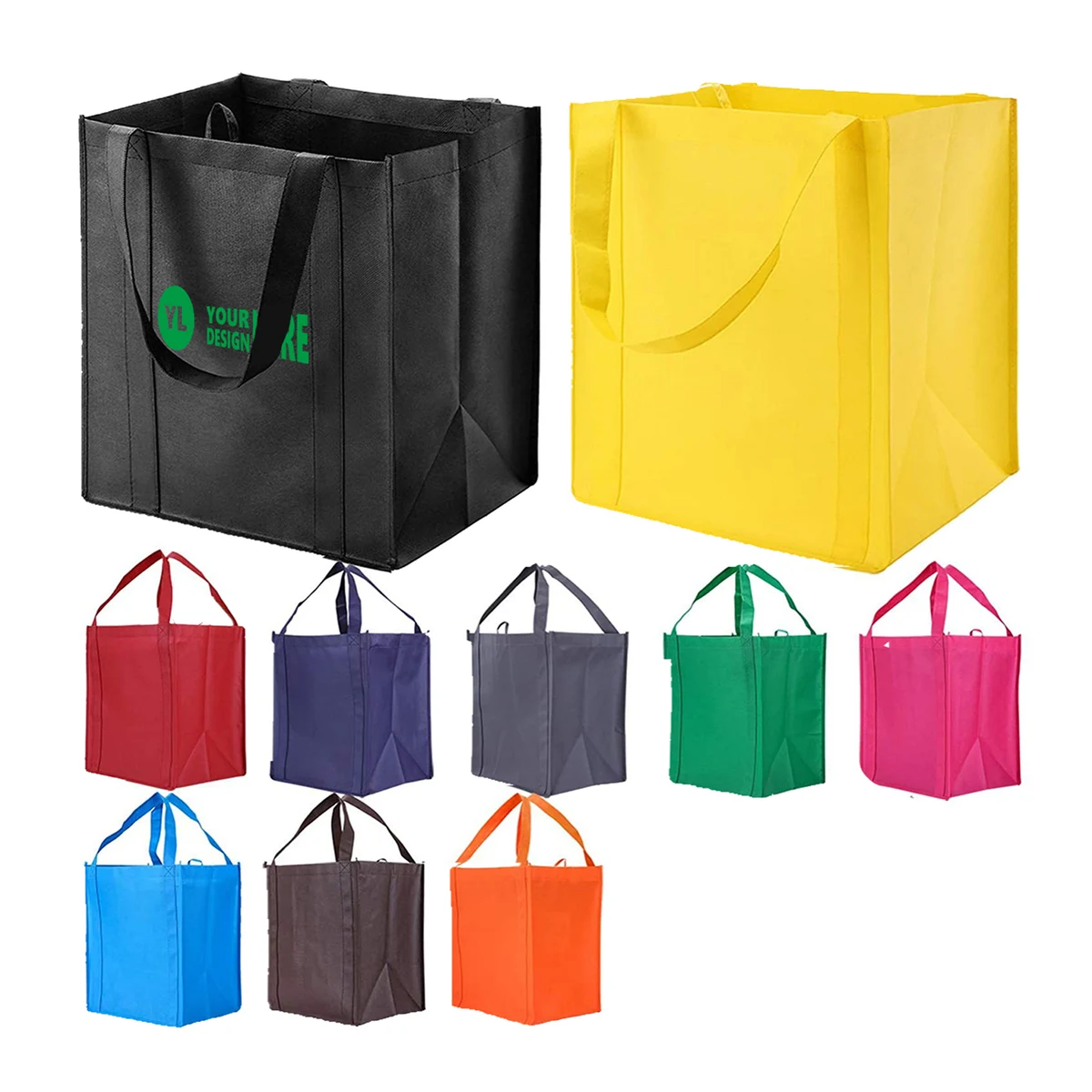 MOQ50 Eco-Friendly Custom Non Woven Reusable Bags 1