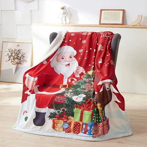Full Sublimation Sherpa Throw Blanket - 40"x60" 1