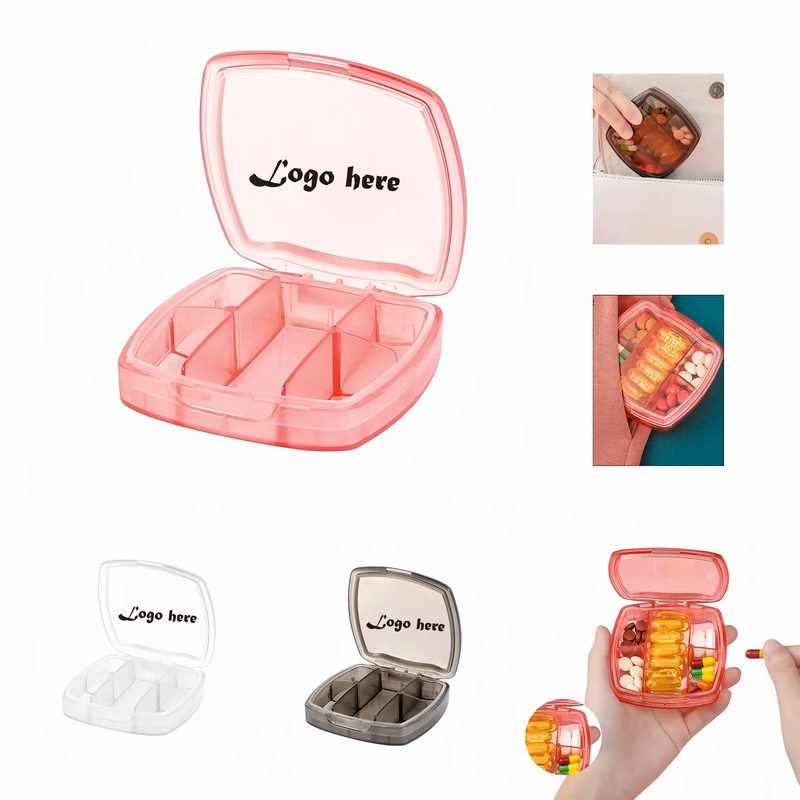 Colorful Transparent Pill Box