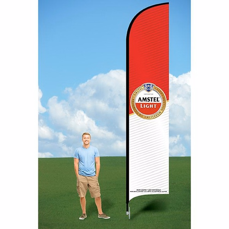 15ft Advertising Flag with Ground Stake-single