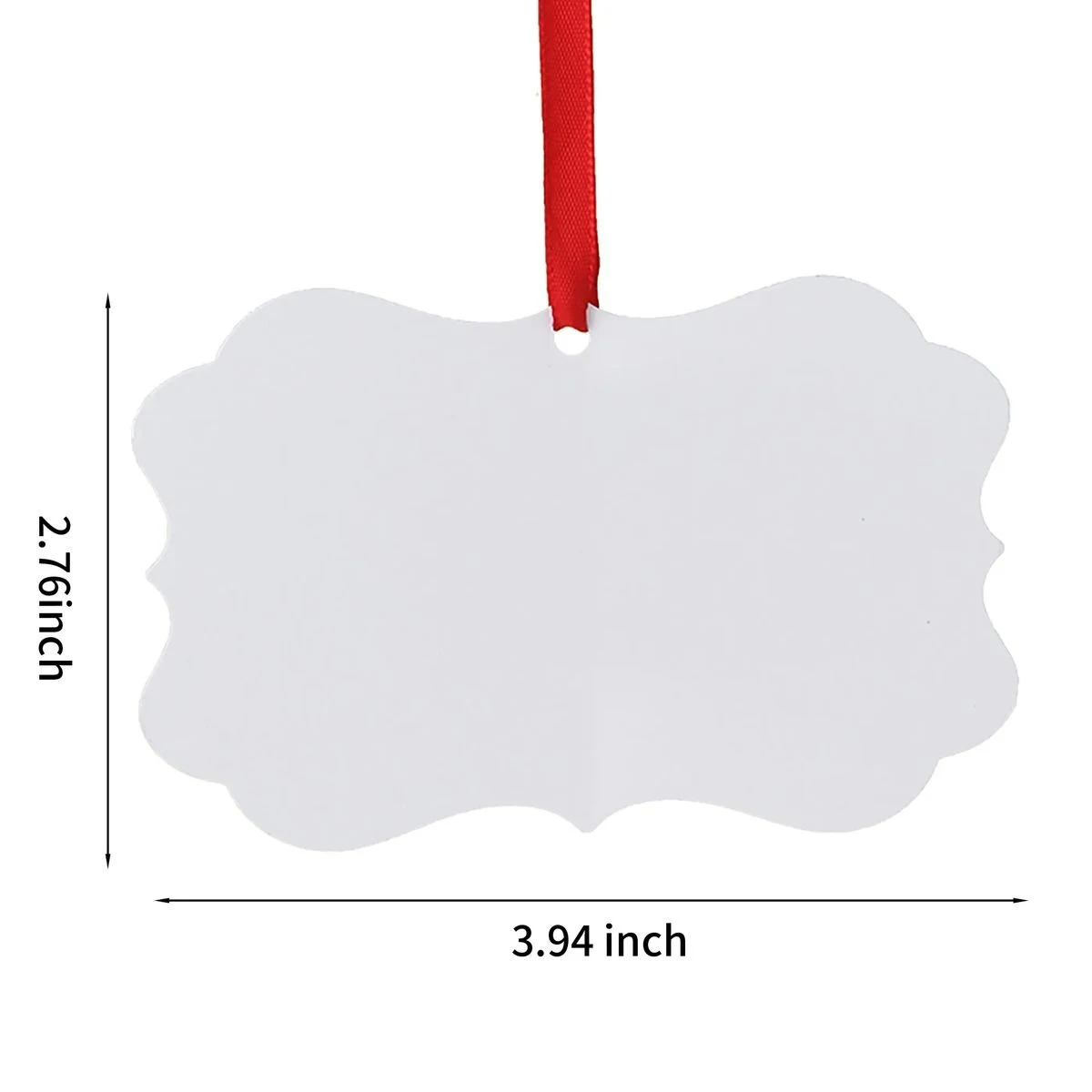 Christmas Ornament 3.94" x 2.76" with Customizable Full-Color Print 1