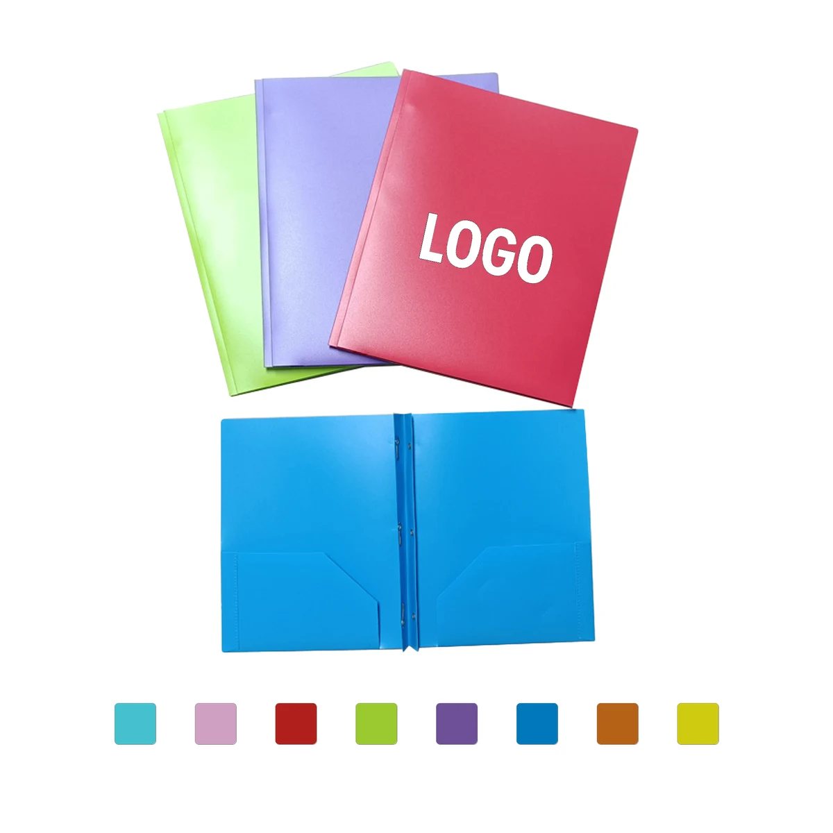 Letter Size Poly Folder With Prongs For Office And School Use 1