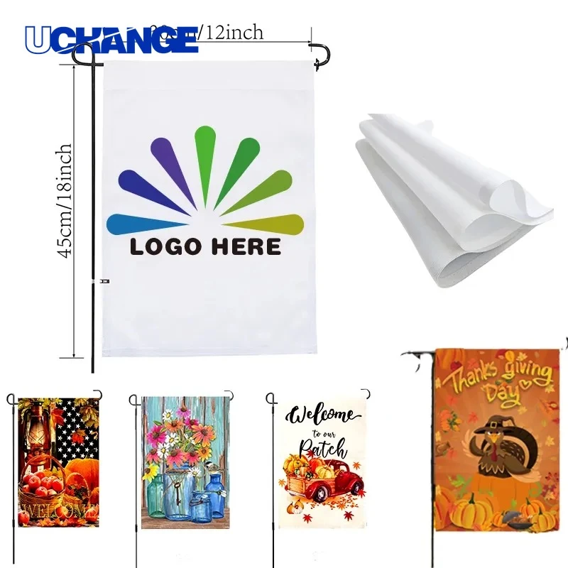 Vertical Double Sided Seasonal Garden Flag 1
