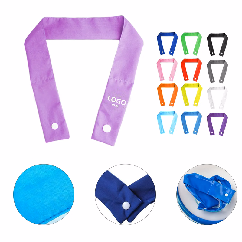 Reusable Snap-On Cooling Neck Scarf