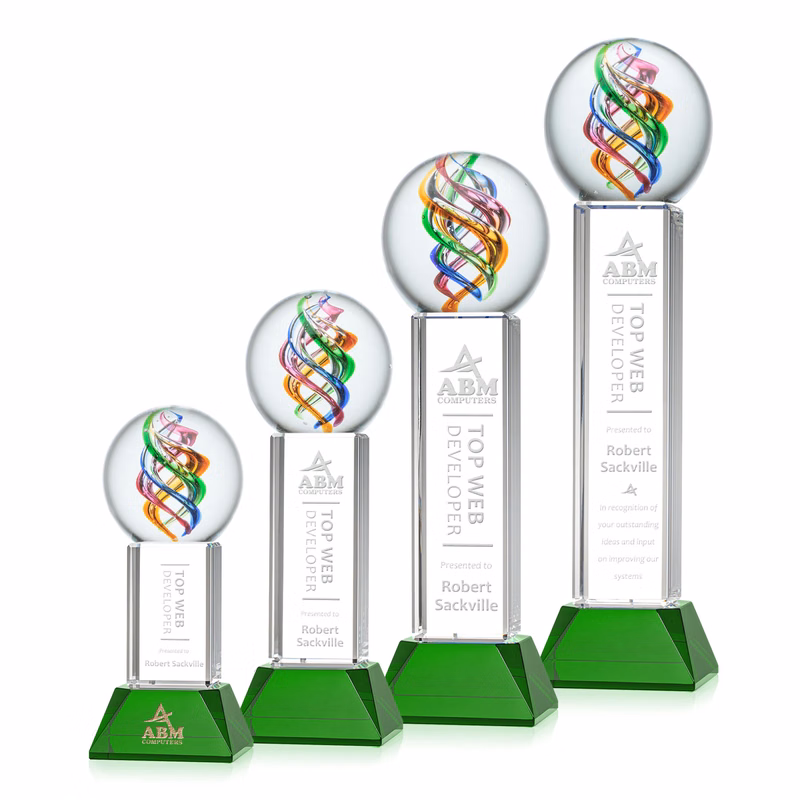 Galileo Award on Stowe Base - Green