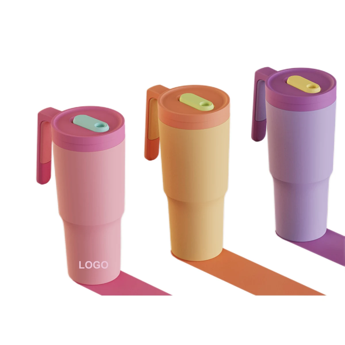 Two Tone 40oz Tumbler with Straw & Lid (direct import) 1
