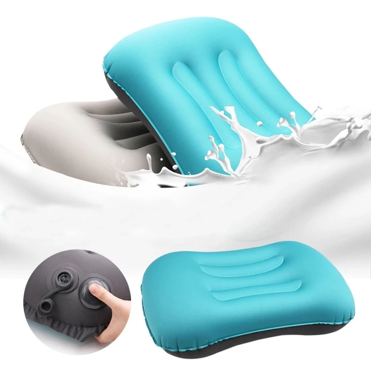 Milk silk portable inflatable pillow 1